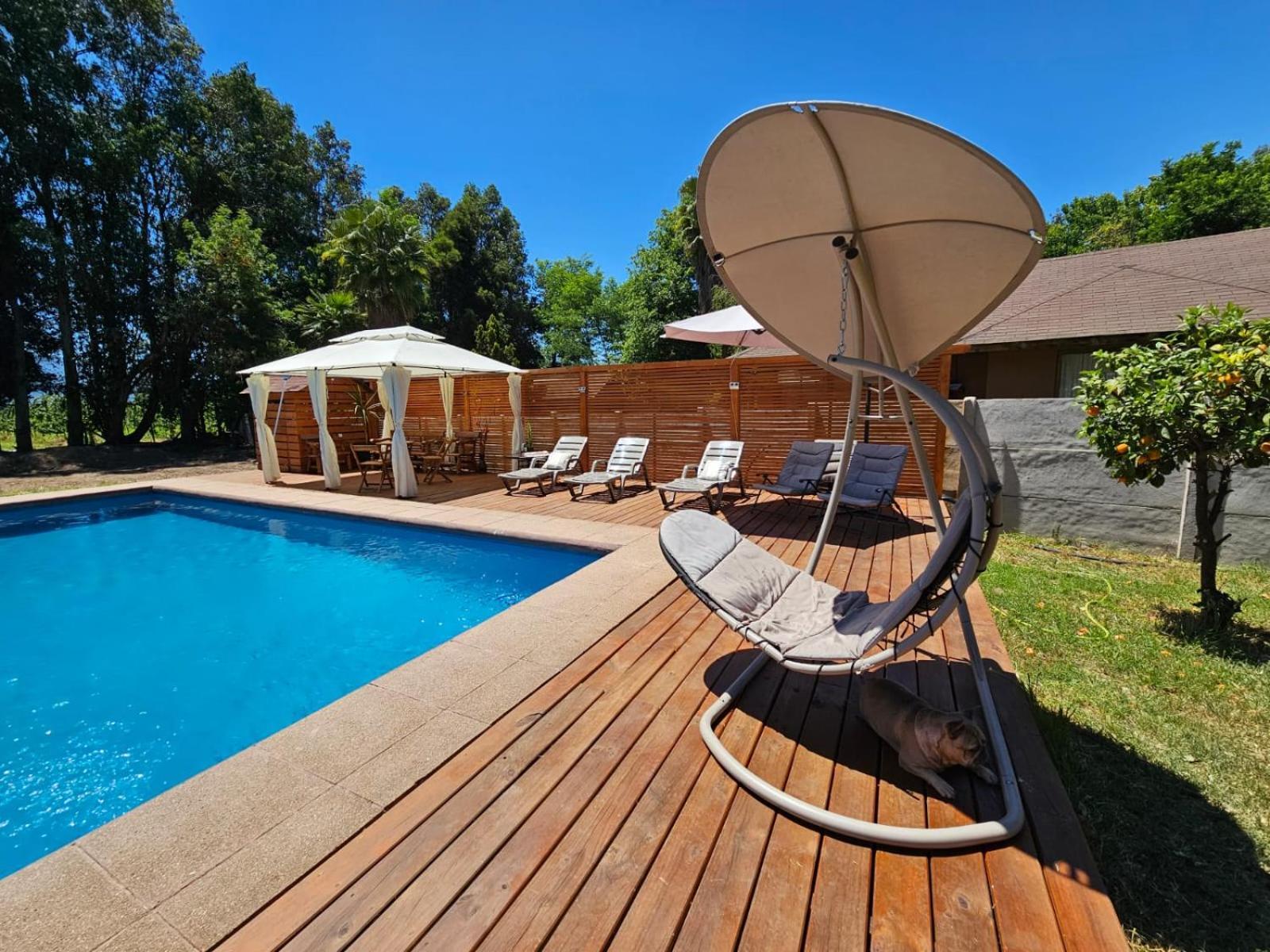 Habitaciones Con Piscina En Tinguiririca Сан Фернандо Екстериор снимка